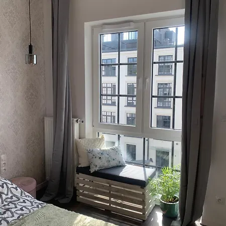 Stylowy Apartament Przy Manufakturze W Samym Centrum Lodzi Exterior photo